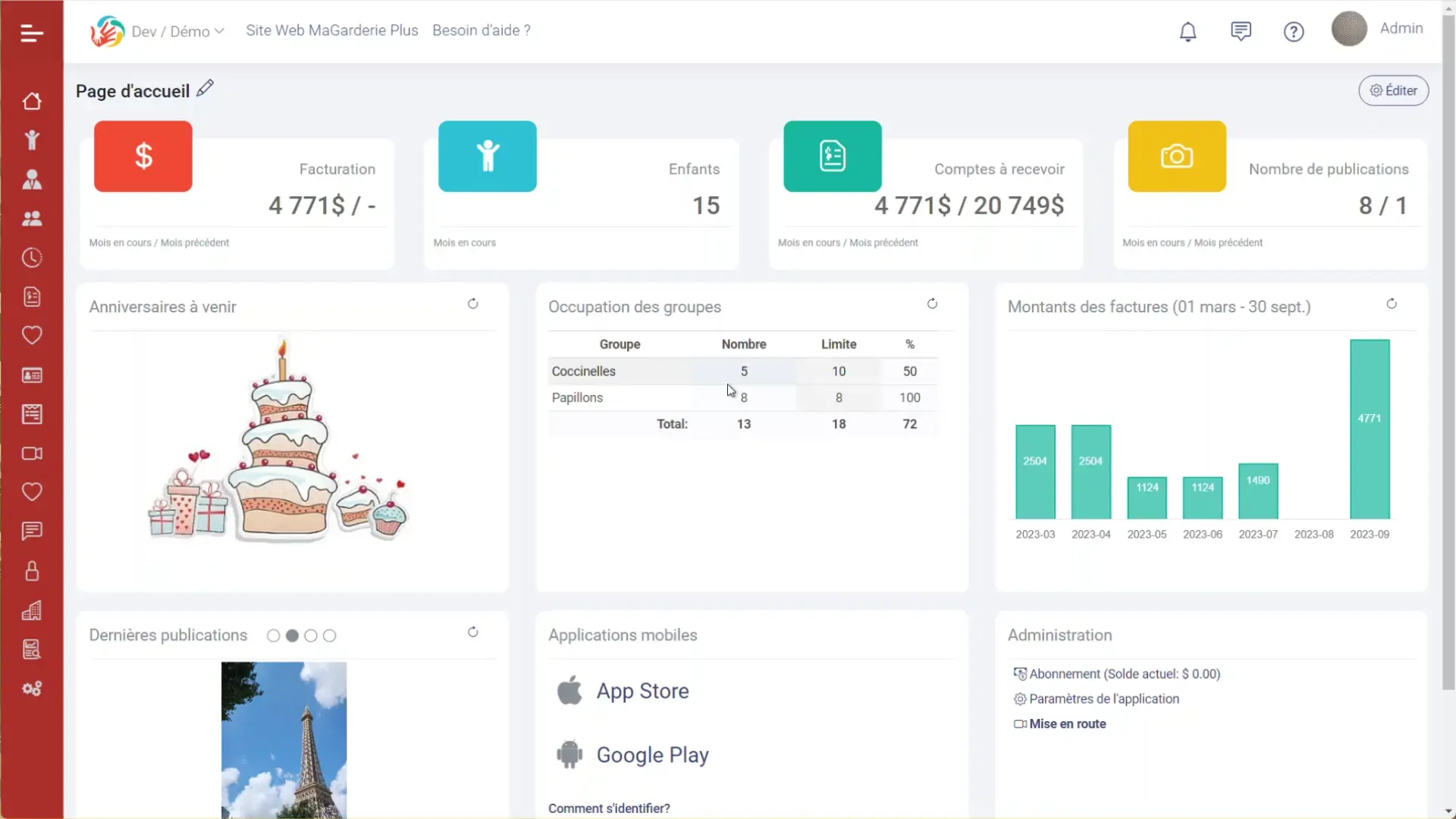 MaGarderie Plus: Relevé 24 module