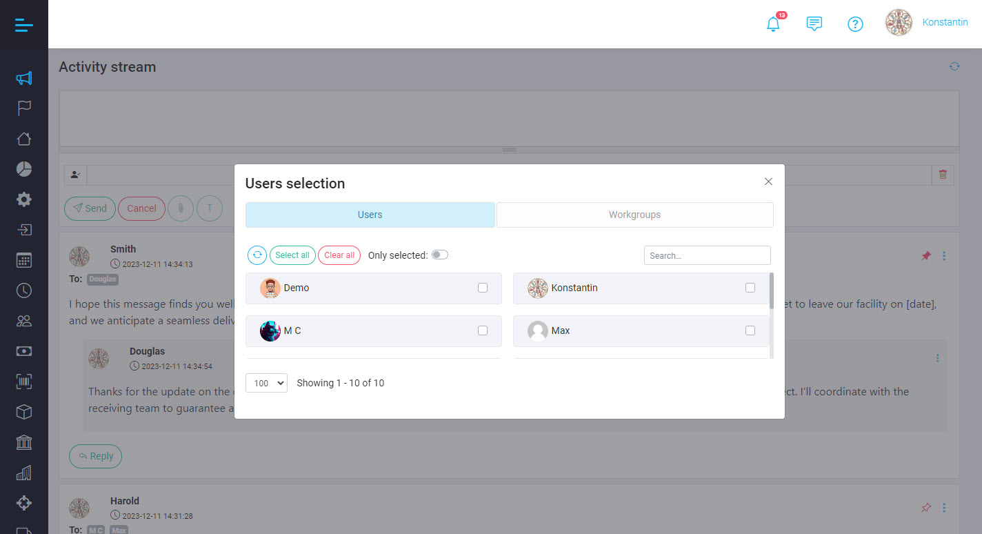 The "Activity Stream" module